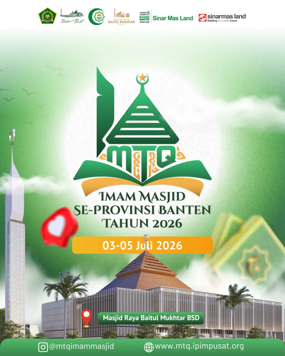 Pendaftaran Diperpanjang, MTQ Imam Masjid Banten 2026 Dibuka Lebih Luas