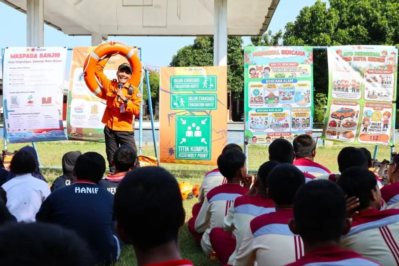 140 Siswa SLB Kota Kediri Dilatih Siaga Hadapi Bencana Alam