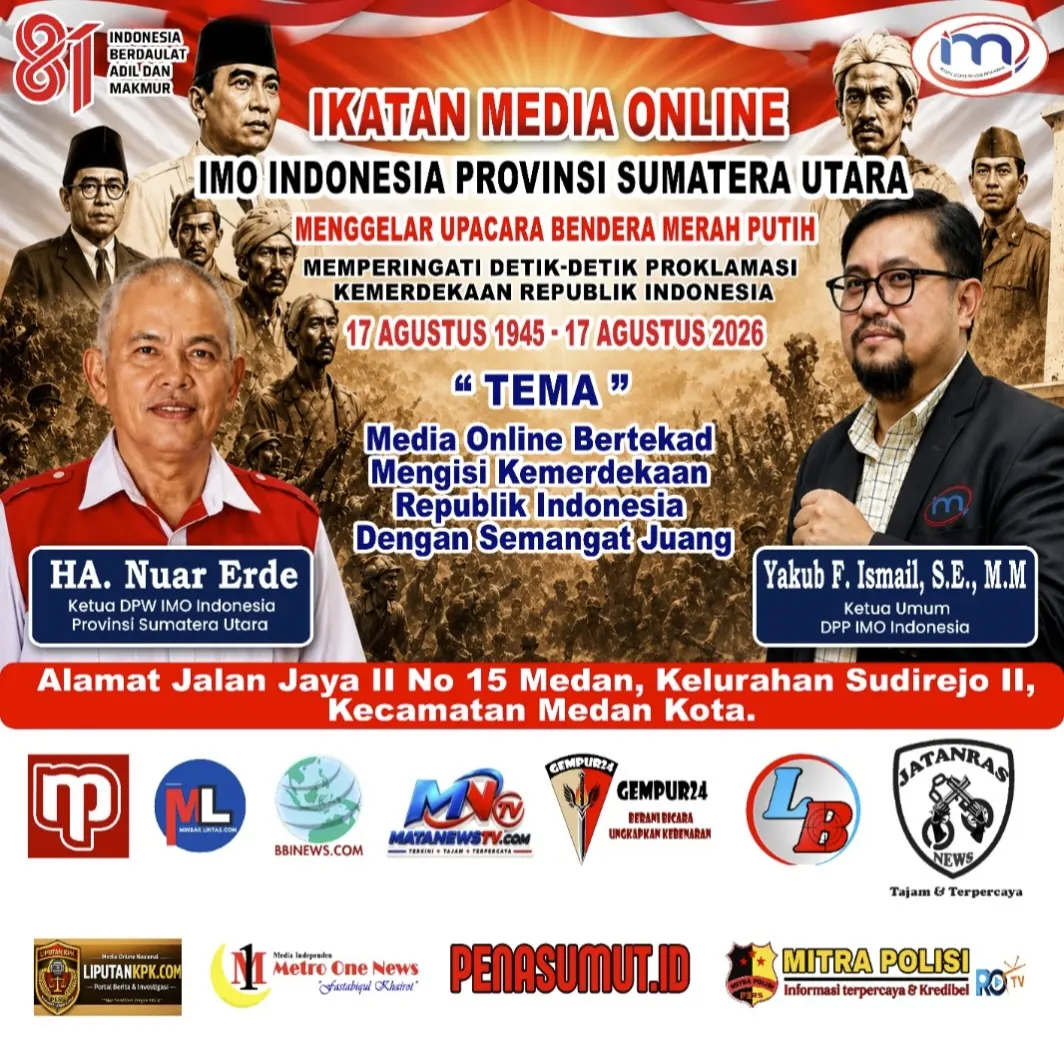 Tingkatkan Silaturahmi dan Nasionalisme, IMO Indonesia Sumut Gelar Upacara HUT ke-81 RI