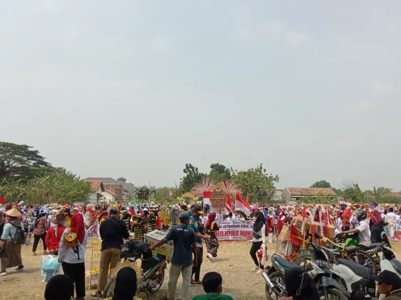 Sekitar 50 Kontingen Meriahkan Karnaval HUT ke-81 RI  Jatibarang Brebes