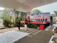 Jalan Sehat dan Donor, Darah Dishub-PMI Kota Tegal Semarakkan HUT RI ke-81