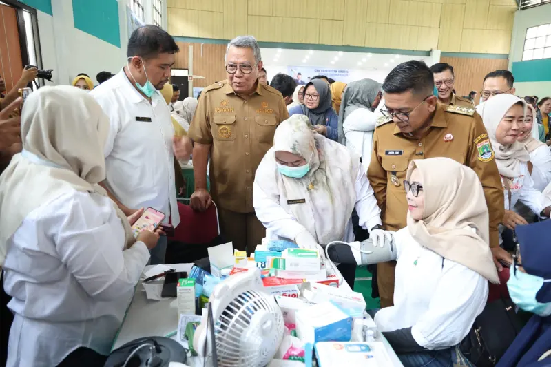 Andra Soni  Sebut Capaian CKG Banten 6,4 juta Jiwa, Benyamin: Tangsel 742 Ribu