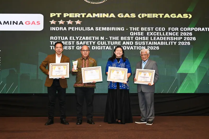 Pertagas Sabet 4 Penghargaan IQSA 2026, Komitmen Keselamatan Berkelanjutan Makin Moncer