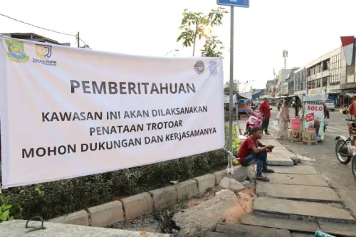 Dinas PUPR Kota Tangerang Gencar Bangun Pedestrian