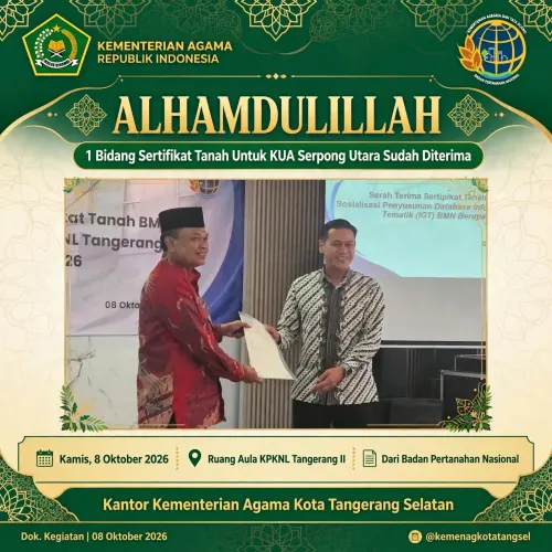 Wujud Pemkot Tangsel Peduli Terhadap Layanan KUA: Hibah Lahan, Data Turunkan Perceraian, dan Cegah Stunting