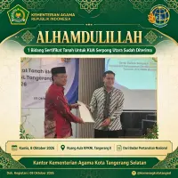 Wujud Pemkot Tangsel Peduli Terhadap Layanan KUA: Hibah Lahan, Data Turunkan Perceraian, dan Cegah Stunting