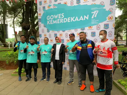 Gowes Kemerdekaan 77 Bareng ISSI Tangsel, Diikuti 2000 Peserta