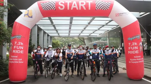 Kementerian PUPR dan Sinar Mas Land Gelar Fun Ride Hapernas&nbsp;2022