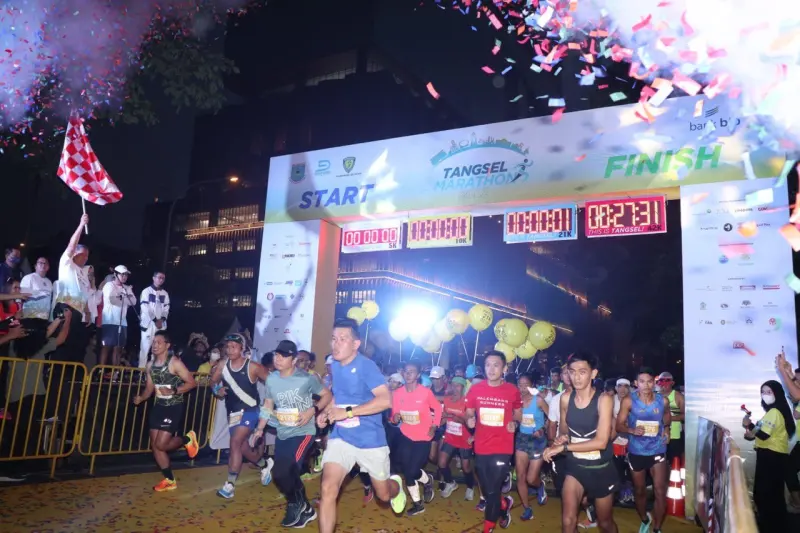 2.500 Pelari Sukseskan Ajang Tangsel Marathon 42 Kilometer, Bakal Jadi Agenda Tahunan