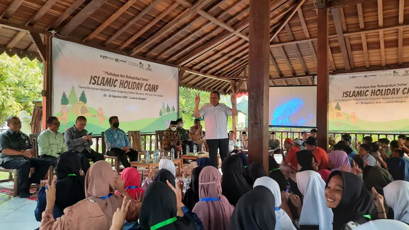 Keseruan Camp Bareng Baznas Tangsel, Diikuti 100 Yatim, Tuai Pujian Walikota Benyamin