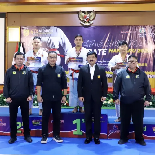 Kementerian ATR/BPN Adakan Pertandingan Karate, Peringati HANTARU 2022