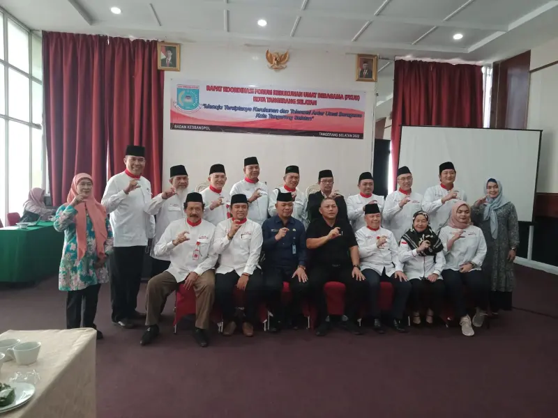 Kesbangpol Tangsel Rakor Forum Kerukunan Umat Beragama