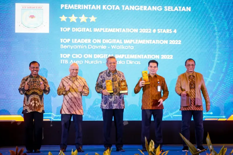 Hebatnya Tangsel, Raih Tiga Penghargaan Sekaligus Ajang Top Digital Awards 2022