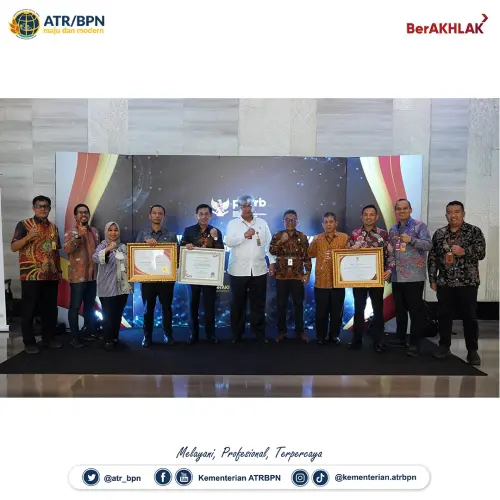 Kementerian ATR/BPN Raih Tiga Penghargaan Bidang Pelayanan Publik dan Reformasi Birokrasi