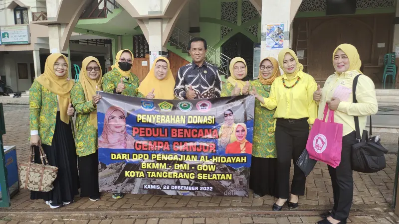 MT Al Hidayah Tangsel Kirim Bantuan Gempa Cianjur, 25 Juta Berikut Selimut dan Handuk