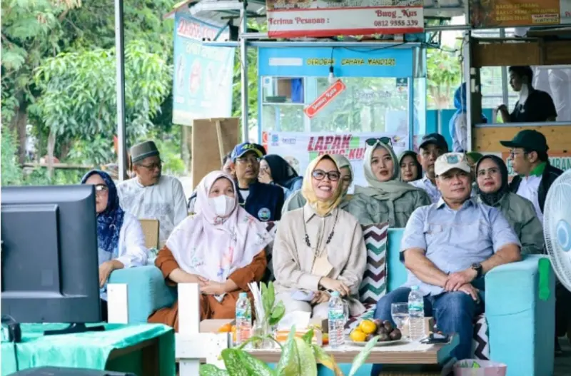Semboyan Tandur Seng Dipangan, Pangan Seng Ditandur, KWT Putik Sari 009 Tangsel Rayakan HUT Perdana