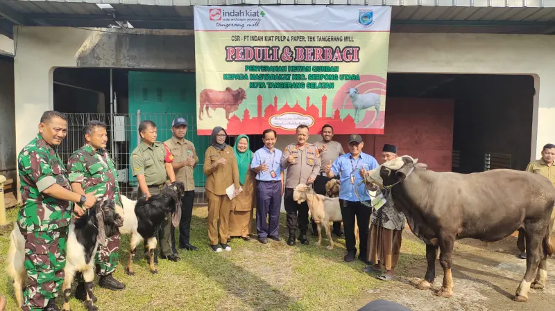 Jelang Idul Adha, PT IKPP Tangerang Berbagi Kebahagiaan Tebar Hewan Kurban, Kholisul: Terima Kasih Telah Mensupport Indah Kiat Hingga Berusia 47 Tahun