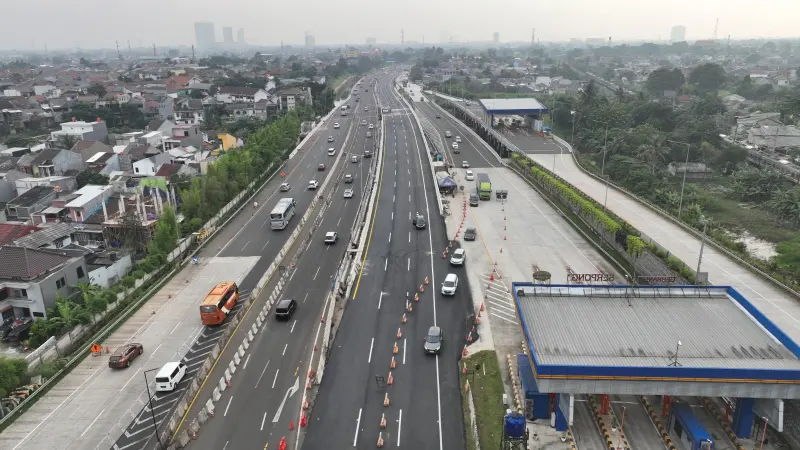 Ruas Tol Pondok Aren-Serpong KM 8 Dibuka Â Dua Arah, Berlaku 28 Juni 2023
