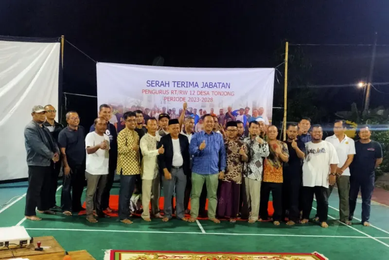 Sertijab RT/RW 12 Tonjong, Begini Pesan Nur Hakim, Jabatan Adalah Amanah&nbsp;