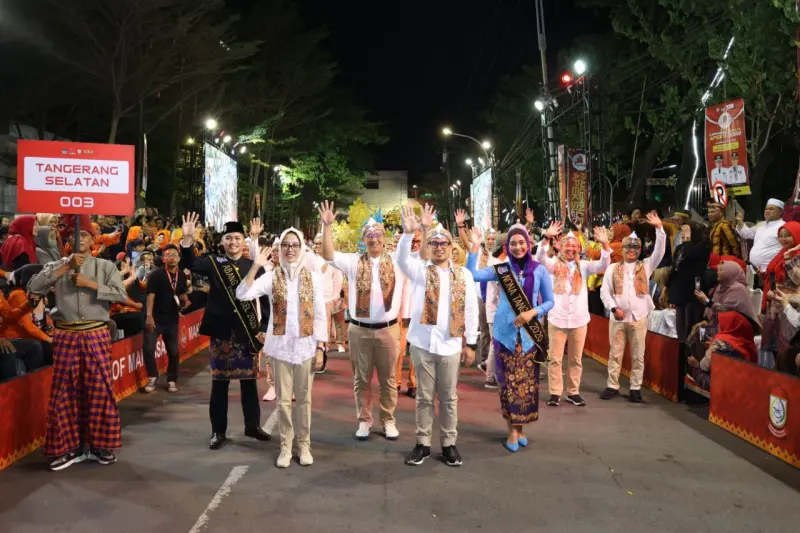 Batik Tangsel Mejeng saat Karnaval Budaya Apeksi di Makassar