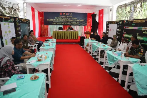 Satgas TMMD 117 Rakor Bareng Perguruan Silat,&nbsp; Upaya Jaga Kondusifitas Wilayah Kediri