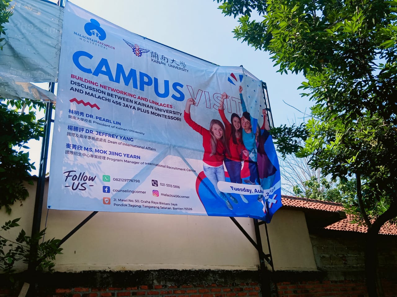 SMA Jaya Plus Montessori 456 School Jalin Kemitraan Dengan Kainan University Taiwan