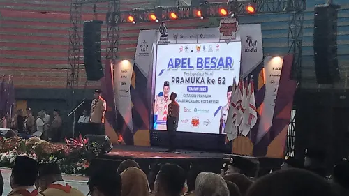 Peringati Hari Pramuka ke 62, Kwarcab Kota Kediri Gelar Apel BesarÂ Dihadiri Walikota