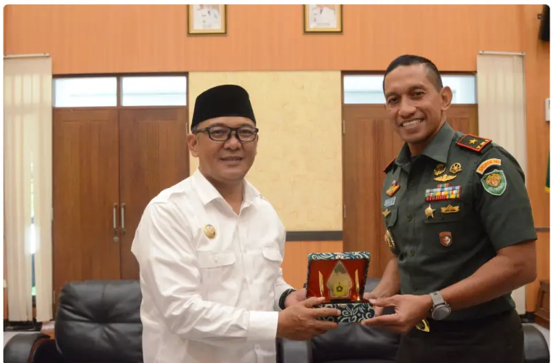 Plt Bupati Bogor Iwan Setiawan Sambut Â Hangat Danrem 061/Surya Kencana Brigjen TNI Anan NurakhmanÂ 