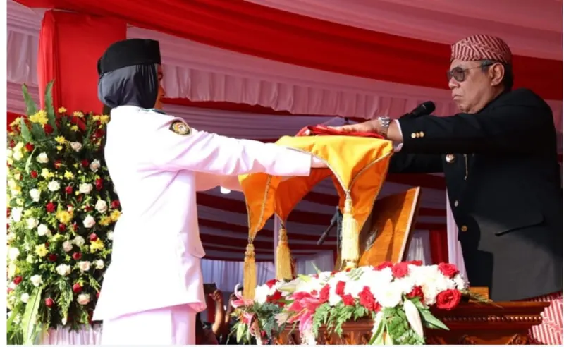 Upacara HUT RI ke-78, Walkot Benyamin Ajak Berkiprah Majukan Daerah