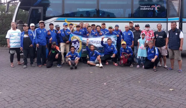 Liga Palapa Old Star Tangsel Ikuti Tour Game Sukabumi