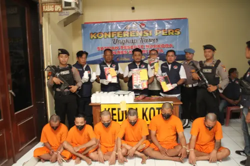 Polres Kediri Kota Tangkap Sindikat Narkoba
