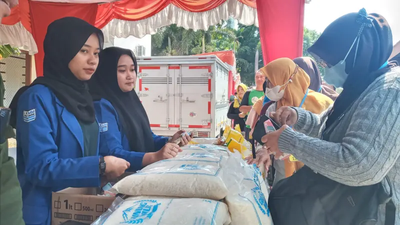 UPT Perlindungan Konsumen Kota Kediri Buka Pasar Murah, Hingga Paparkan Pertumbuhan Ekonomi Jatim 5,24 persen