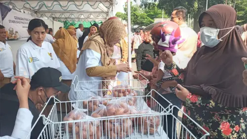 Aksi Gerakan Pangan Murah DKPP Kota Kediri Gandeng Bulog