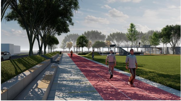 Penuhi Sarana Publik, DCKTR Bangun Alun-Alun Kecamatan Pondok Aren Berkonsep Futuristik