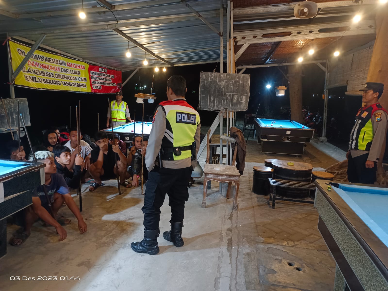 Patroli Rutin Minggu Dini Hari, Polsek Mojoroto Bubarkan Konvoi LiarÂ 