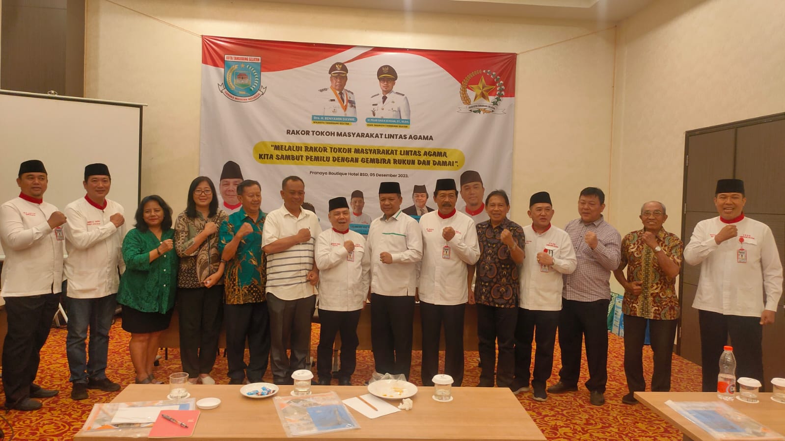 FKUB Rapat Koordinasi Bareng Tokoh Masyarakat Lintas Agama, Dukung Pemilu Gembira Rukun dan Damai 