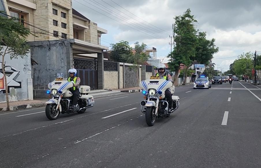 Jelang Pemilu, Polres Blitar Kota Simulasi Pengawalan Capres-Cawapres