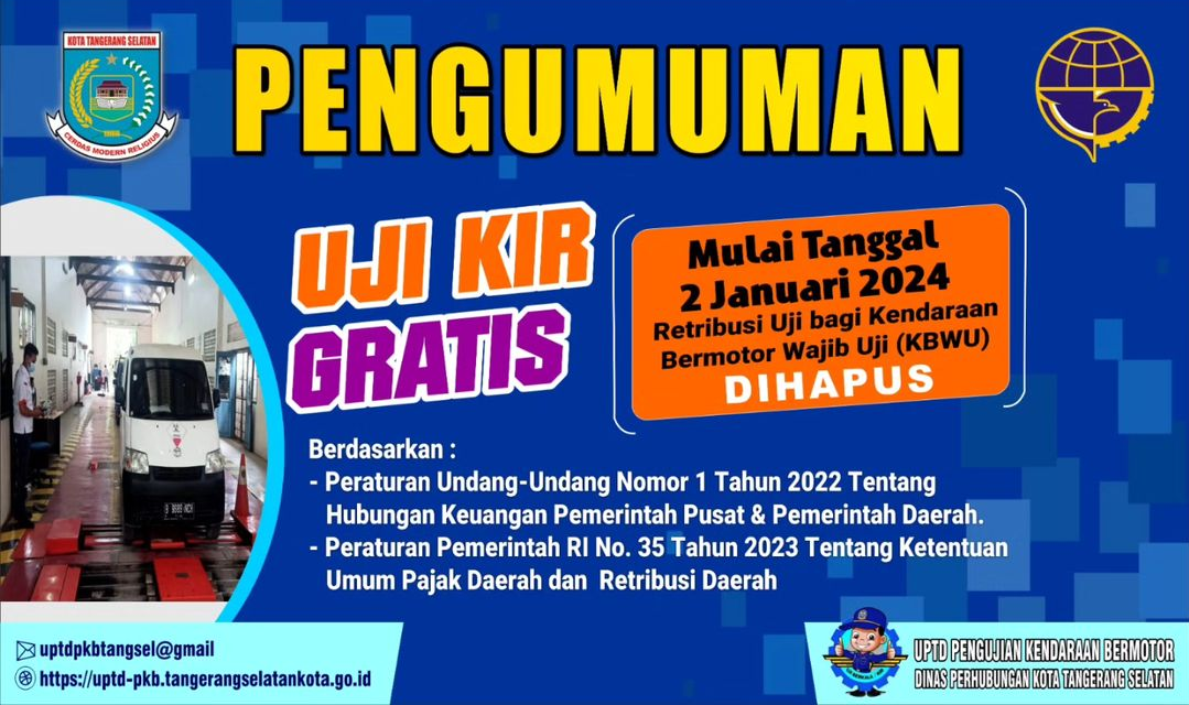 Retribusi Uji KIR Dihapus, Tangsel Kehilangan PAD Rp 2,1 Miliar