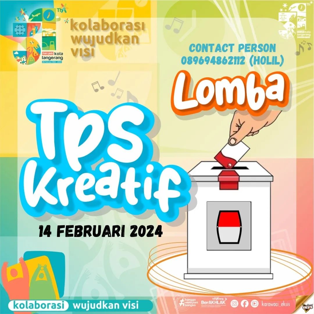Kecamatan Karawaci Gelar Lomba TPS Kreatif, CiptakanÂ  Pemilu 2024 MeriahÂ 