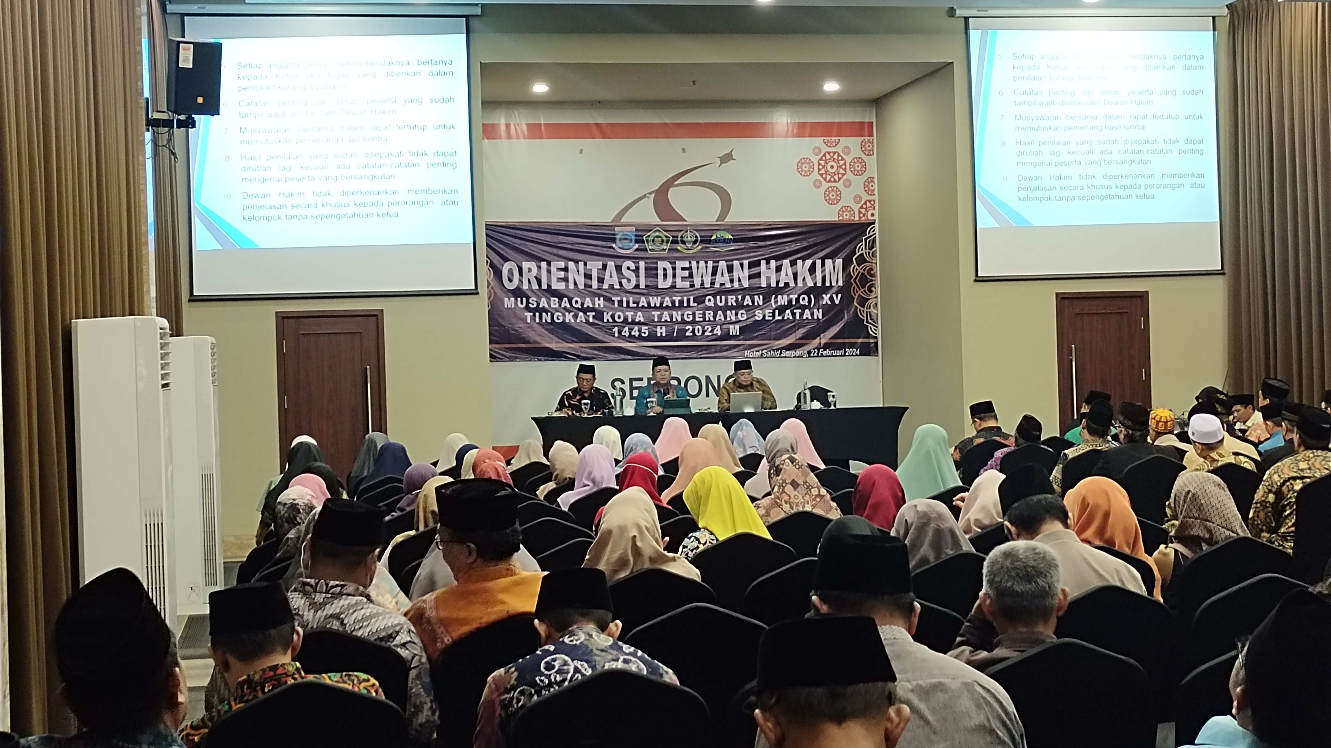 Sederet Catatan Penting Bagi Dewan Hakim MTQ Kota Tangsel ke XVÂ 