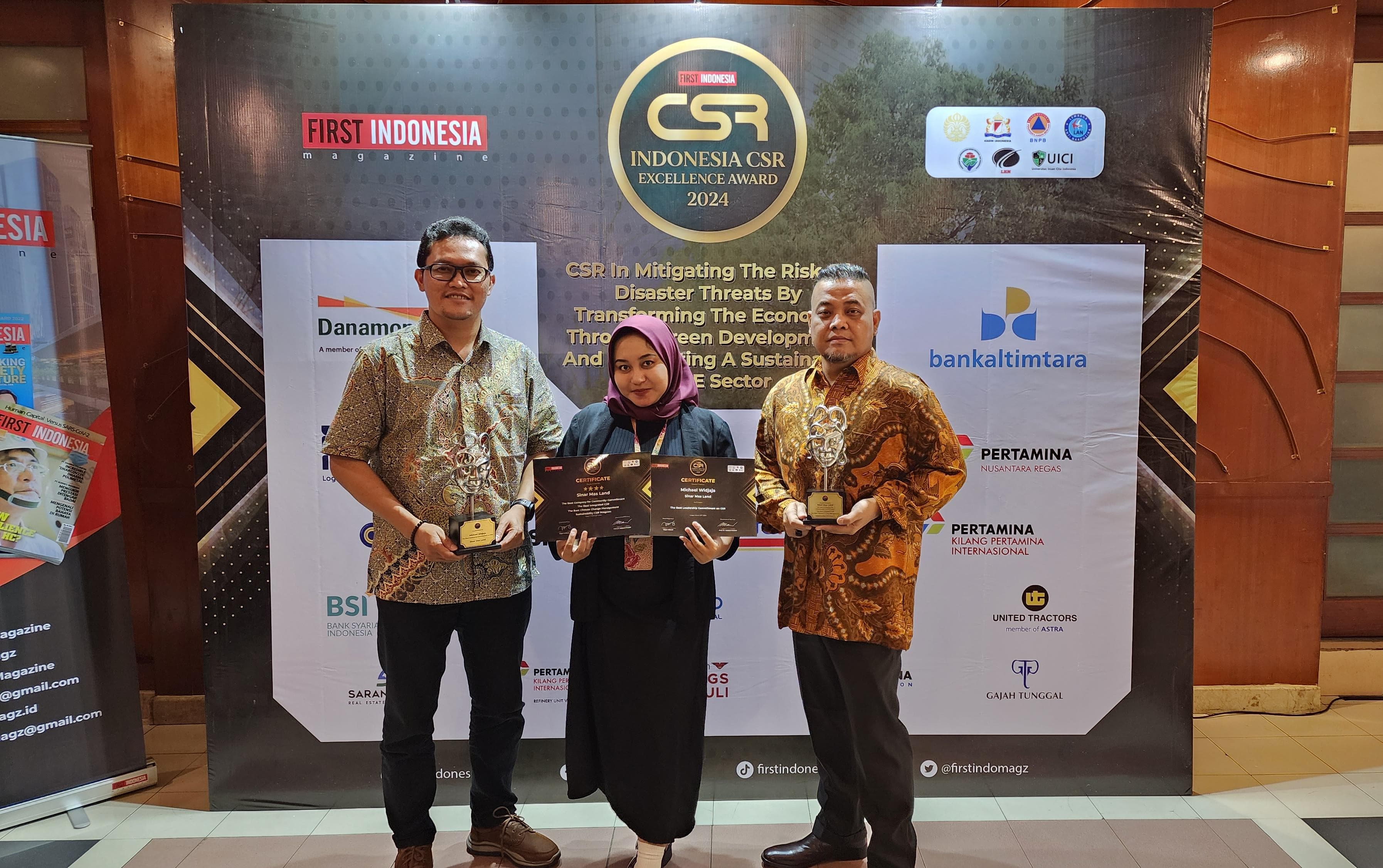 Sinar Mas Land Raih Penghargaan  Indonesia CSR Excellence Awards 2024