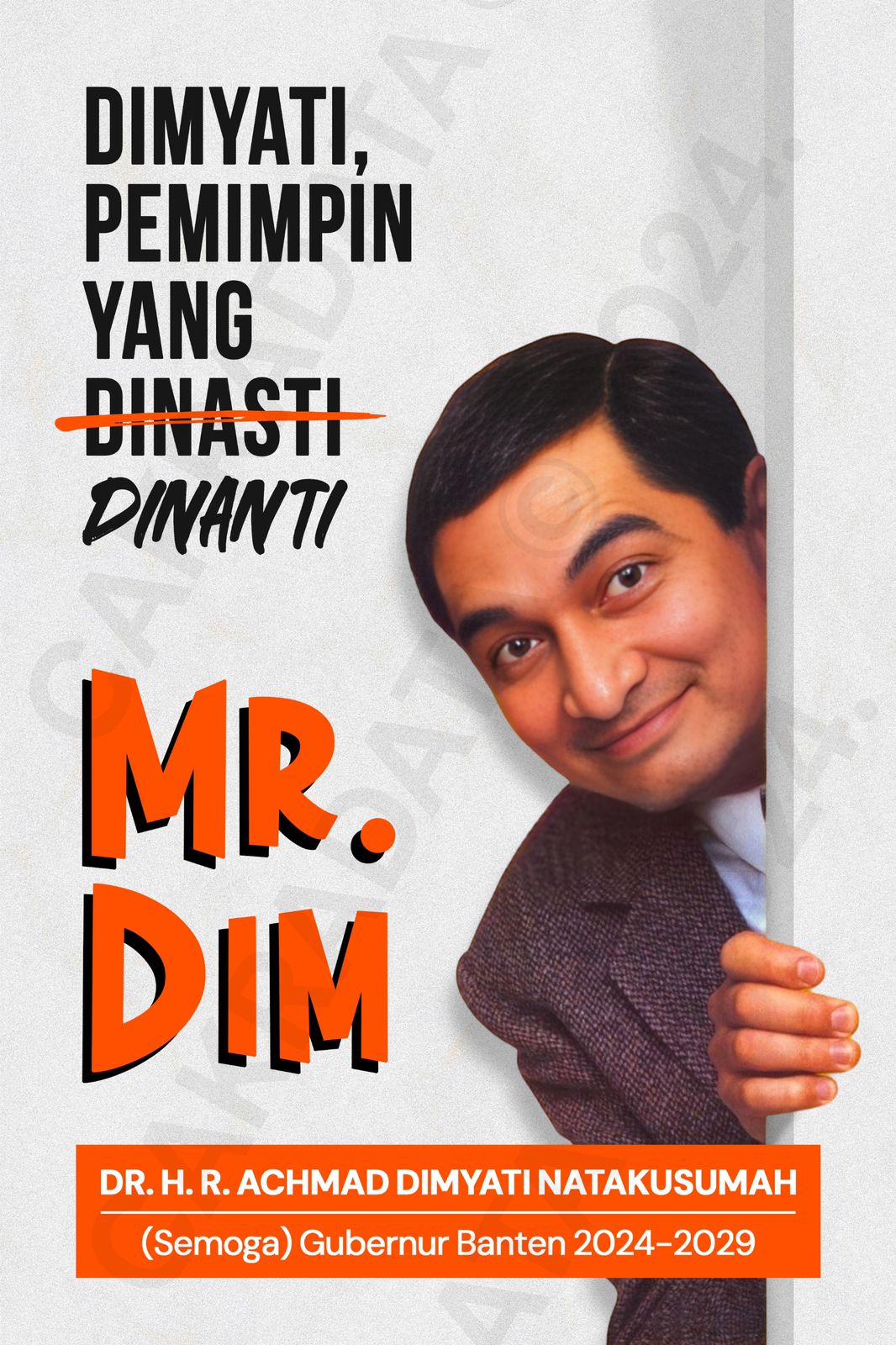 Maju Pilgub Banten, Dimyati Jadikan Dirinya Mr Bean 