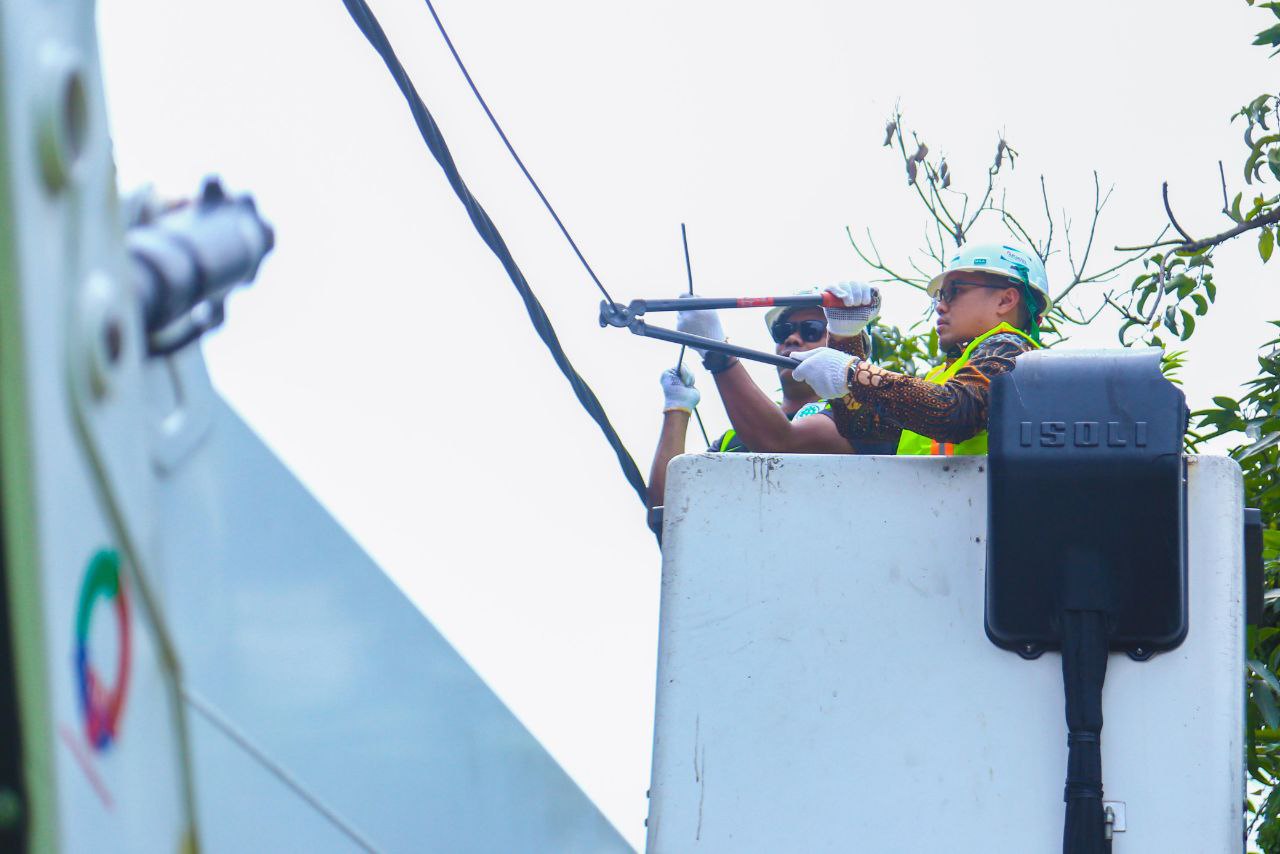 Begini Aksi Pilar Gunting Kabel Fiber Optik  Semrawut