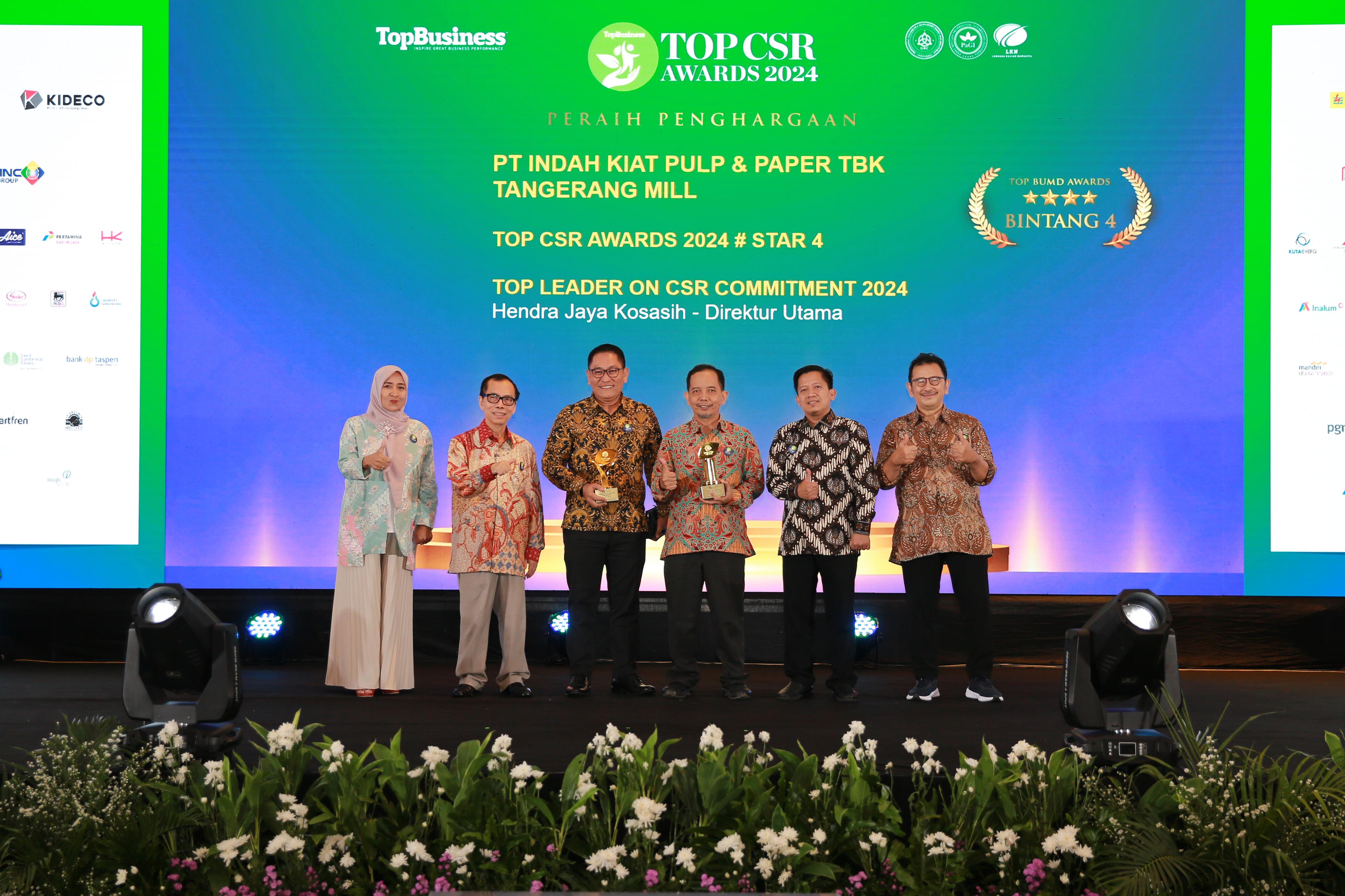 Delapan Unit Usaha APP Group Raih Penghargaan Tertinggi TOP CSR Awards 2024