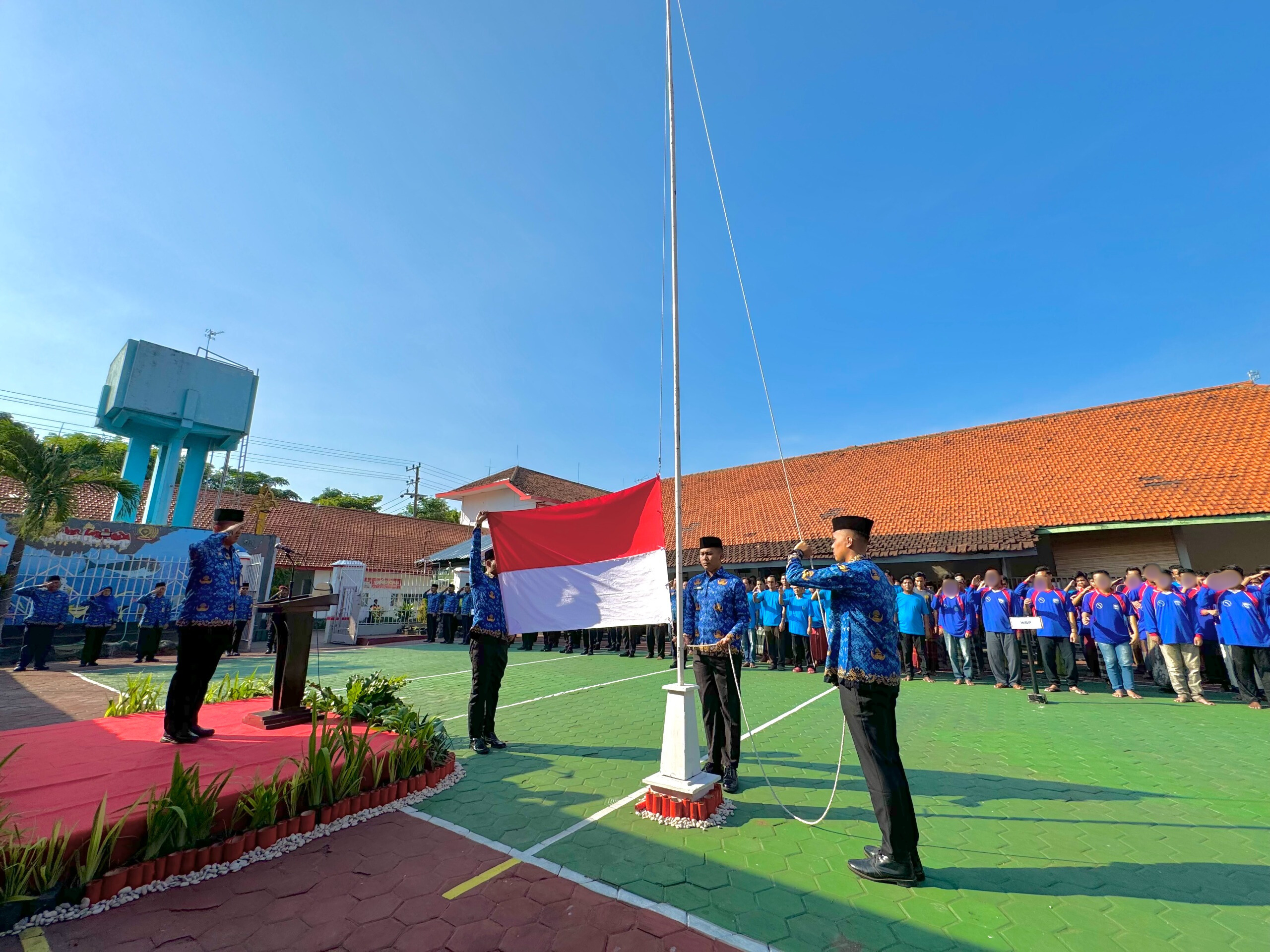 Menuju Indonesia Emas, Lapas Kediri Gelar Upacara Harkitnas ke-116