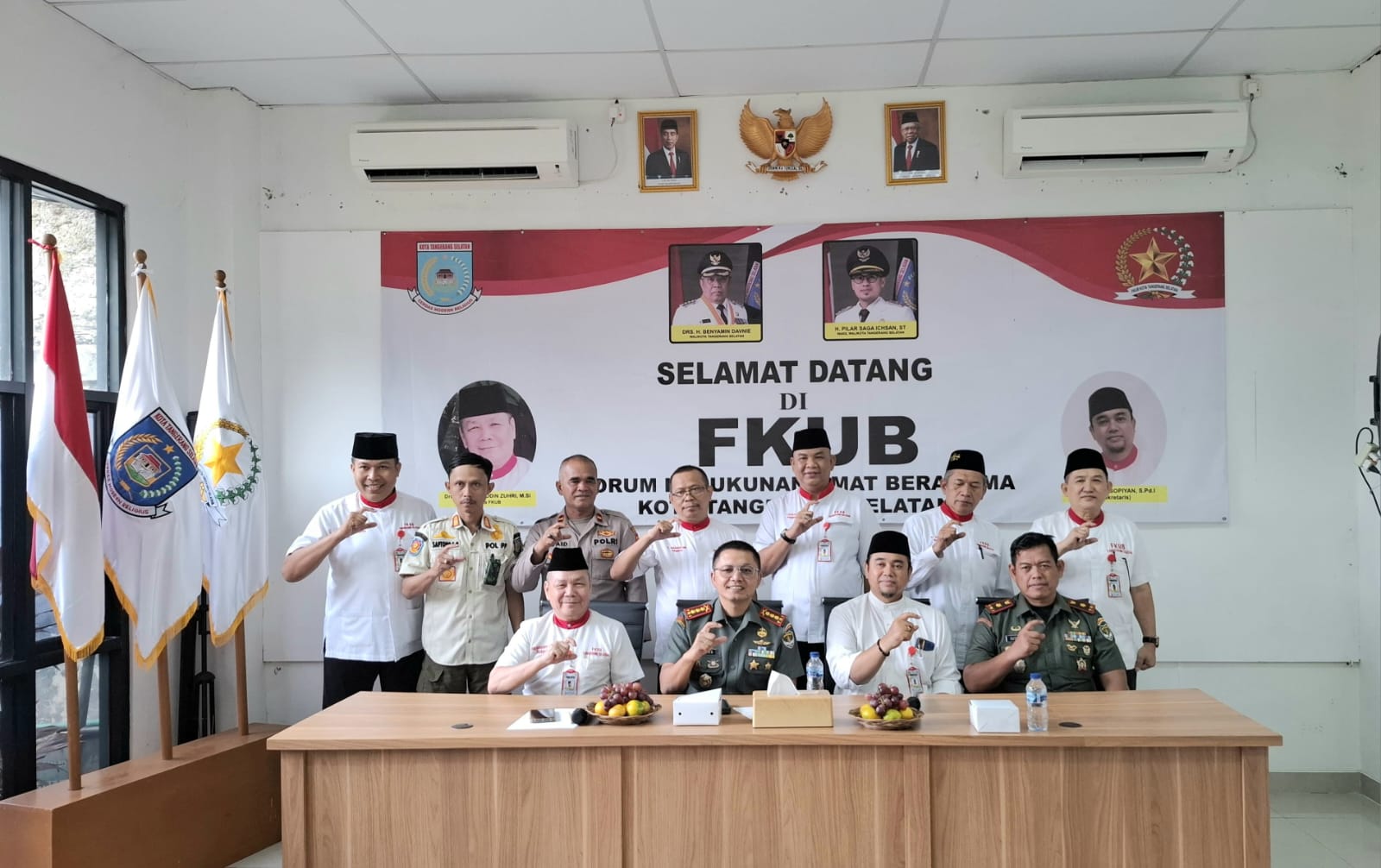 Kunjungi FKUB Tangsel, Dandim 0506 Tangerang: Persatuan Bangsa Sangat Dipengaruhi Kerukunan Umat Beragama