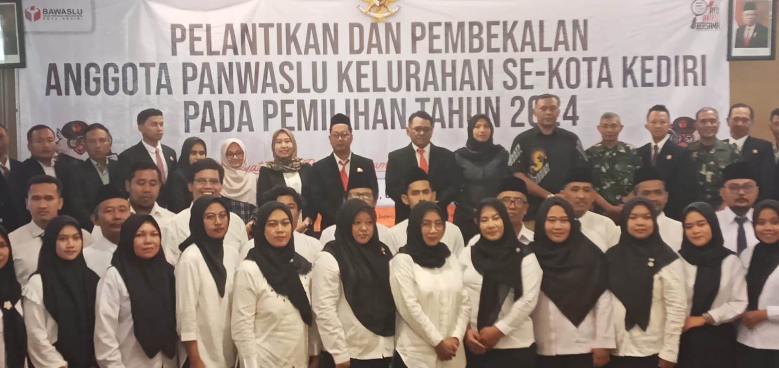 Bawaslu Kota Kediri Lantik 44 PKD, Dua Kelurahan Diusulkan Rekrut Ulang