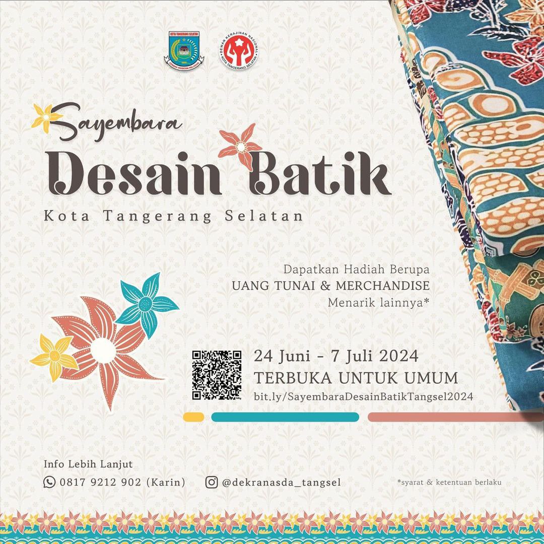 PemkotÂ  Tangsel Buka Sayembara Desain Batik Khas DaerahÂ 