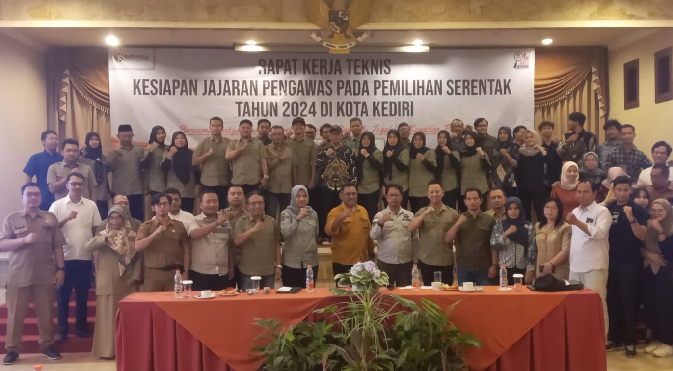 Bawaslu Kota Kediri Rakernis Libatkan Panwascam &amp; PPL