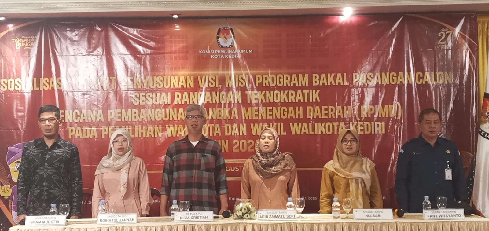 KPU Kota Kediri Bahas Penyusunan Visi-Misi Bapaslon Walikota dan Wakil Walikota 